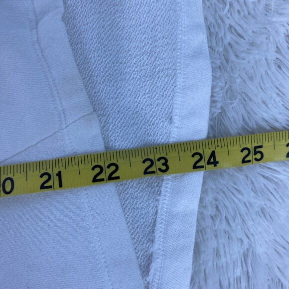 Fabletics Hadley Hi-Low Now Now Now White Pullover Hoodie Size Small - Picture 8 of 8